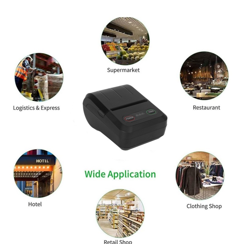 Zeintzuk dira 58 mm-ko inprimagailu termikoen aplikazio-eremuak?